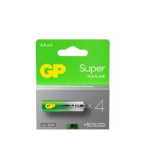 Set de 4 baterii GP Super Alkaline G-TECH LR6/AA