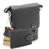 Set Cadou Barbati: Portofel + Borseta Piele Naturala Hunter Elite. Cadou Barbati Elegant, Premium. Ambalare Cadou Disponibila