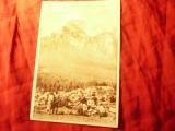 Ilustrata Busteni - Vedere spre Caraiman RPR circulat 1951 Ed. Libraria Noastra
