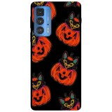 Husa compatibila cu Motorola Edge 20 Lite model Happy Halloween, Silicon, TPU, Viceversa, Transparent, Carcasa