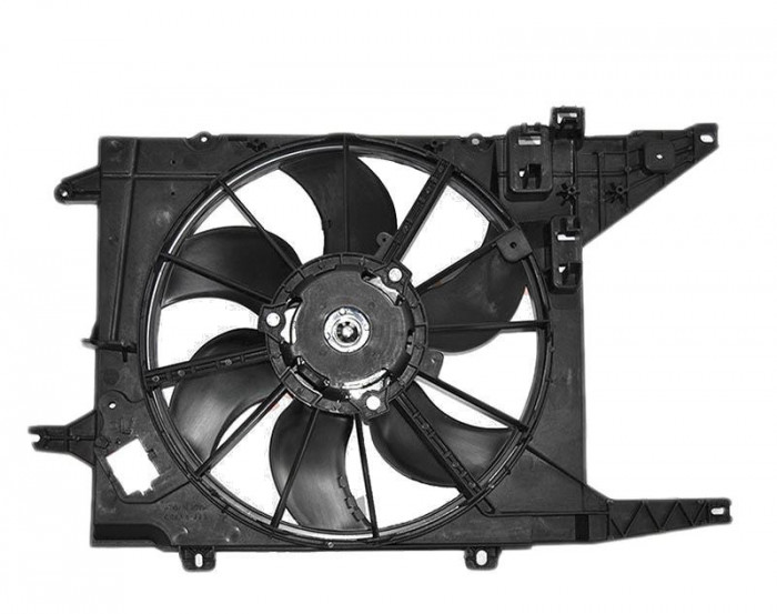 GMV radiator Electroventilator Dacia Logan 2004-2012 motorizare 1.4 53/55kw ; 1.5 dCi (48/50/55/62/63/66kw) si 1.6 (62/64/70/77/82kw), 320W, 2pini, t