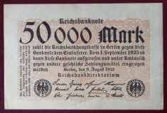 Germania 50.000 50000 MARK 1923 stare f buna ** foto
