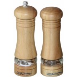 Cumpara ieftin Set rasnita piper/sare Art of dining Heinner, 15 cm, arbore de cauciuc, Bej