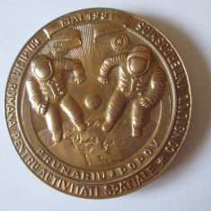 Medalie bronz Consiliul Intercosmos-Primul Cosmonaut Român:Prunariu-Popov 1981