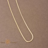 Lantisor unisex tip sarpe 50 cm placat 14k