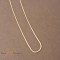 Lantisor unisex tip sarpe 50 cm placat 14k
