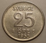 1.061 SUEDIA 25 CENTS 1953 TS XF ARGINT