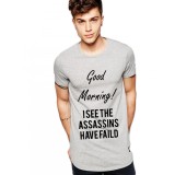 Tricou gri barbati - Assassins faild - M