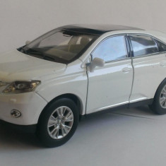 Macheta Lexus RX 450h 2010 alb - Welly 1/36