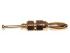 Conector banană 3mm aurit, 5A