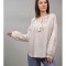 BLUZA VASCOZA TIP TUNICA CU BRODERIE MYSTERIOSO Bej TALIE UNICA