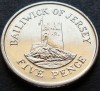 Moneda 5 PENCE - JERSEY, anul 2014 * cod 3147 = A.UNC, Europa