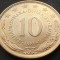 Moneda 10 DINARI / DINARA - RSF YUGOSLAVIA, anul 1980 *cod 1542 A = UNC