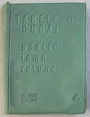 TABELE DE CUBAJ PENTRU LEMN ROTUND de AL . VENDEL si G.T. TOMA , 1966 foto