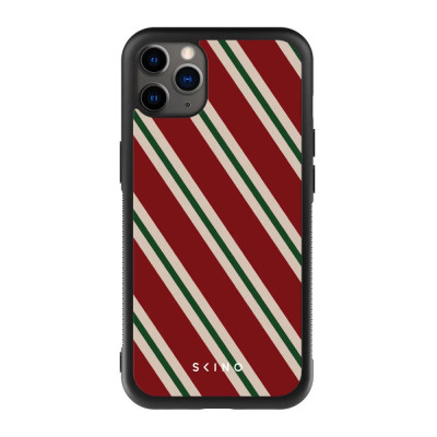 Husa iPhone 11 Pro Max - Skino Stripes, rosu verde foto