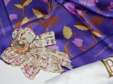 Esarfa noua, DESIGNER , matase naturala , brosa cadou