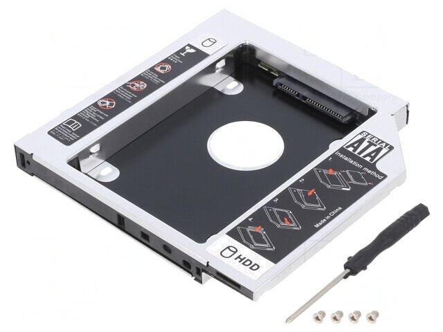 Carcasă Hard Disk 2,5&quot; SATA Neagră