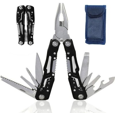 Patent Multifunctional din Otel, Deschidere Manuala, Husa, 16 cm, Negru foto