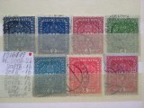 1916-1919- Austria-Mi 200II-209IA perf.-Mi=80E-stamp., Nestampilat