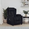 VidaXL Fotoliu rabatabil electric, negru, piele ecologică 3098801