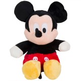 Jucărie Pluș Disney Mickey Mouse, Dimensiune 40 cm, Negru, Roșu, Galben, Oem