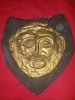 Masca lui AGAMEMNON,Sculptura Aurie -Replica MASCA FUNERARA Regelui MICENIAN