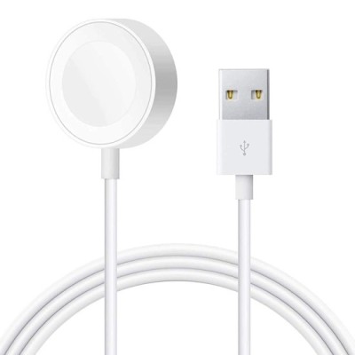 Incarcator wireless cu cablu USB la Apple Watch, 2m - Apple (MX2F2ZM/A) - White (Bulk Packing) foto
