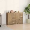 VidaXL Bufete 2 buc Artisan Stejar 60x31x84 cm Lemn Prelucrat