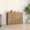 vidaXL Bufete 2 buc Artisan Stejar 60x31x84 cm Lemn Prelucrat