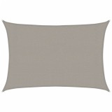 Cumpara ieftin Panza parasolar gri deschis dreptunghiular 3x4,5m HDPE 160 g/m&sup2;