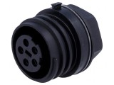 Conector Circular Soclu Mamă 5 PIN Nichelat Buccaneer 900 PX0931/05/S