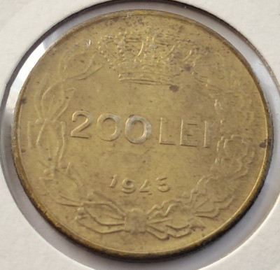 Romania, 200 Lei 1945 Regele Mihai foto