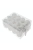 Globuri de Craciun albe, diametru 6 cm, set 24 bucati, SD15-6047W, Oem