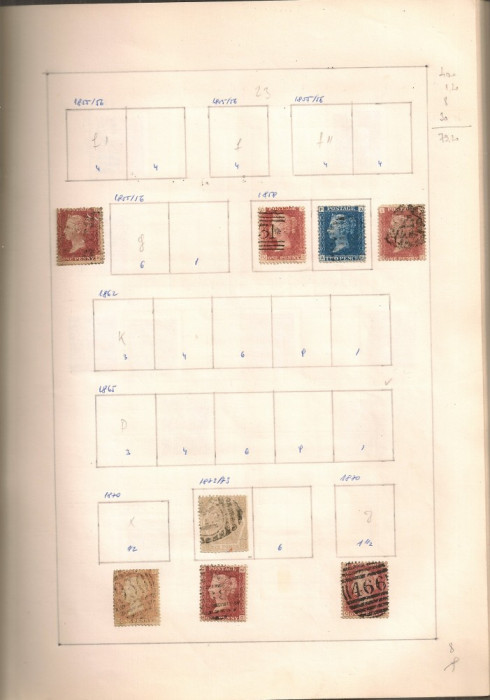 Anglia.1855/1970 Colectie peste 400 buc. timbre stampilate diferite COL.1