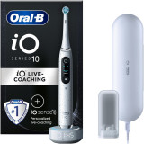 Periuta de dinti electrica Oral-B iO10 cu incarcator iOSense, Tehnologie Magnetica si Micro-Vibratii, Inteligenta artificiala, Display led, Senzor de