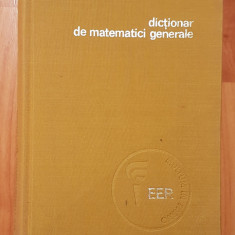 Dictionar de matematici generale de Vasile Bobancu