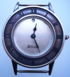 K.306 CEAS QUARTZ SILLEMS SILLEM&rsquo;S 7 JEWELS PUW 240N-243N ARGINT 925 NEFUNCTIONAL