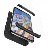Husa 360 grade Samsung Galaxy A41 Neagra + Folie de sticla, Oem