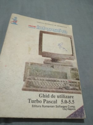 GHIDUL DE UTILIZARE TURBO MPASCAL 5.0-5.5 foto