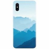 Husa silicon pentru Xiaomi Mi 8 Pro, Blue Mountain Crests