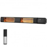 Incalzitor cu infrarosu de perete 333-3000W, Telecomanda, 9 trepte, Temporizator, IP65, Aluminiu, 1020x100x60 mm