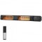 Incalzitor cu infrarosu de perete 333-3000W, Telecomanda, 9 trepte, Temporizator, IP65, Aluminiu, 1020x100x60 mm