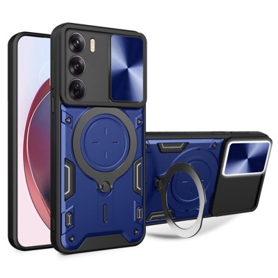 Husa Oppo Reno12 Techsuit CamGuard Pro, albastru foto
