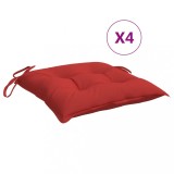 Cumpara ieftin Perne de scaun, 4 buc., rosu, 40x40x7 cm, textil oxford