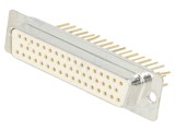 Conector Soclu Mamă D-Sub 50 PIN Unghi Deltron AG Montare THT Placare Aurită