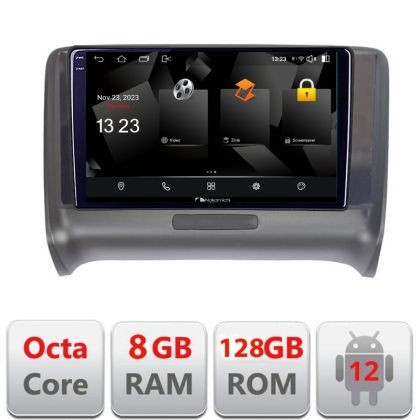 Navigatie Audi TT 2004-2011 Quad Core 5960Pro-078 Android Octa Core Qualcomm 2K Qled 8+128 DTS DSP 360 4G Optical CarStore Technology