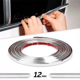 Rola Ornament autoadeziv, 12mm x 15m, culoare Crom SILVER, AVEX
