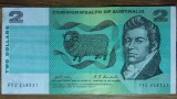 Australia - bancnota de colectie - 2 dollars / dolari 1968-1971 - John MacArthur - Commonwealth of Australia - circulata