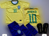 ECHIPAMENTE COMPLETE FOTBAL COPII 4/14 ANI,NEYMAR JR BRAZILIA,MODEL NOU, YL, YM, YS, YXL, YXXL