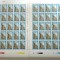 TIMBRE ROM&Acirc;NIA LP1348/1994 ZIUA MĂRCII POȘTALE ROM&Acirc;NESTI 2COLI A 25timbre -MNH